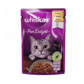 WHISKAS Pure Delight - пауч за котка с пилешко -  85г